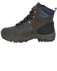 dunkelgraue Lederarbeitsstiefel von Brütting