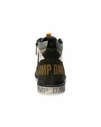 dunkelgraue Lederarbeitsstiefel von Camp David