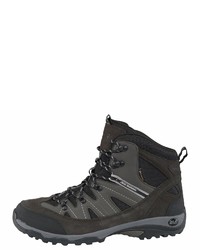 dunkelgraue Lederarbeitsstiefel von Jack Wolfskin