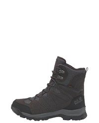 dunkelgraue Lederarbeitsstiefel von Jack Wolfskin