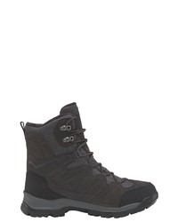 dunkelgraue Lederarbeitsstiefel von Jack Wolfskin