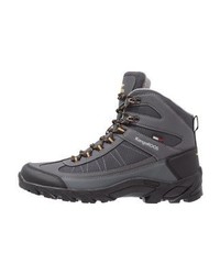 dunkelgraue Lederarbeitsstiefel von KangaROOS