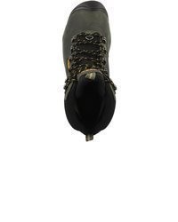 dunkelgraue Lederarbeitsstiefel von Keen