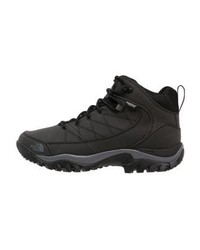 dunkelgraue Lederarbeitsstiefel von The North Face