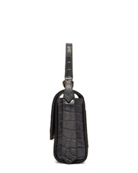 dunkelgraue Lederhandtasche von Givenchy