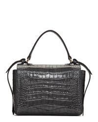 dunkelgraue Lederhandtasche von Givenchy
