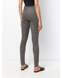 dunkelgraue Lederleggings von Incentive! Cashmere