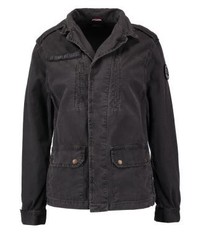dunkelgraue Militärjacke von Le Temps Des Cerises