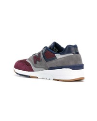 dunkelgraue niedrige Sneakers von New Balance