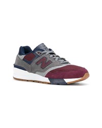 dunkelgraue niedrige Sneakers von New Balance