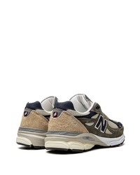 dunkelgraue niedrige Sneakers von New Balance