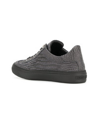 dunkelgraue niedrige Sneakers von Jimmy Choo