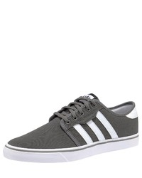 dunkelgraue niedrige Sneakers von adidas Originals