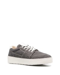 dunkelgraue niedrige Sneakers von Ami Paris