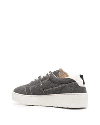 dunkelgraue niedrige Sneakers von Ami Paris