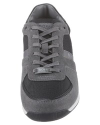 dunkelgraue niedrige Sneakers von BOSS