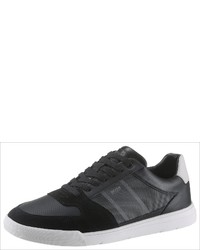 dunkelgraue niedrige Sneakers von BOSS