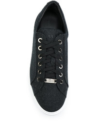 dunkelgraue niedrige Sneakers von Jimmy Choo