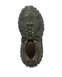 dunkelgraue niedrige Sneakers von Balenciaga