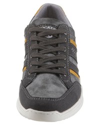 dunkelgraue niedrige Sneakers von Dockers by Gerli