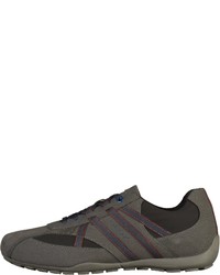 dunkelgraue niedrige Sneakers von Geox