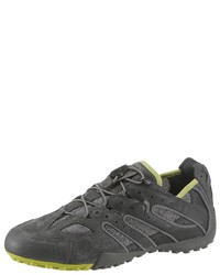 dunkelgraue niedrige Sneakers von Geox