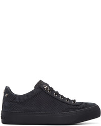 dunkelgraue niedrige Sneakers von Jimmy Choo