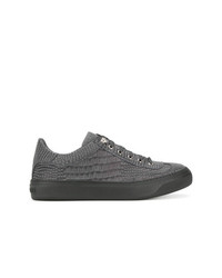 dunkelgraue niedrige Sneakers von Jimmy Choo