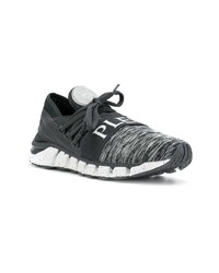 dunkelgraue niedrige Sneakers von Plein Sport