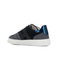 dunkelgraue niedrige Sneakers von Hogan