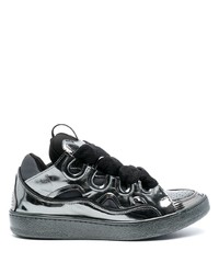 dunkelgraue niedrige Sneakers von Lanvin