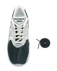 dunkelgraue niedrige Sneakers von New Balance