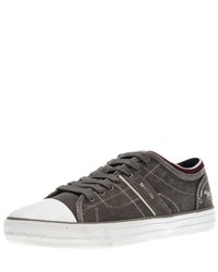 dunkelgraue niedrige Sneakers von Mustang Shoes