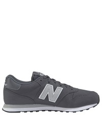 dunkelgraue niedrige Sneakers von New Balance