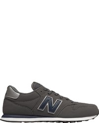 dunkelgraue niedrige Sneakers von New Balance