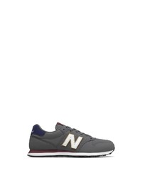 dunkelgraue niedrige Sneakers von New Balance