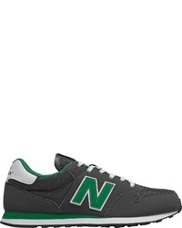 dunkelgraue niedrige Sneakers von New Balance