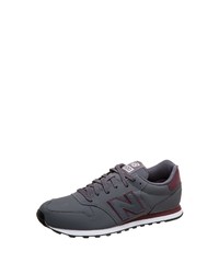 dunkelgraue niedrige Sneakers von New Balance