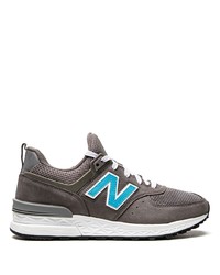 dunkelgraue niedrige Sneakers von New Balance