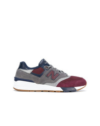 dunkelgraue niedrige Sneakers von New Balance