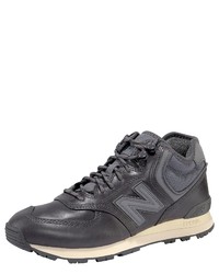 dunkelgraue niedrige Sneakers von New Balance