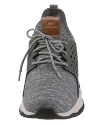 dunkelgraue niedrige Sneakers von Skechers