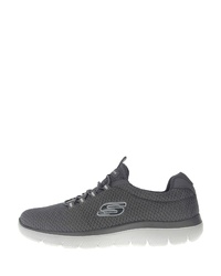 dunkelgraue niedrige Sneakers von Skechers