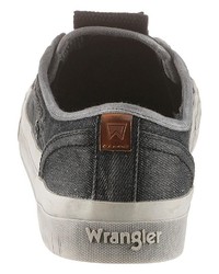 dunkelgraue niedrige Sneakers von Wrangler