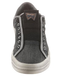 dunkelgraue niedrige Sneakers von Wrangler