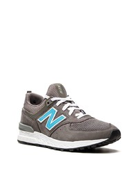 dunkelgraue niedrige Sneakers von New Balance