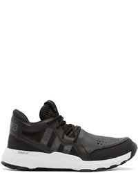 dunkelgraue niedrige Sneakers von Y-3 Sport