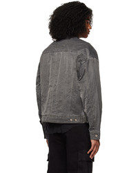 dunkelgraue Shirtjacke aus Nylon von Juun.J