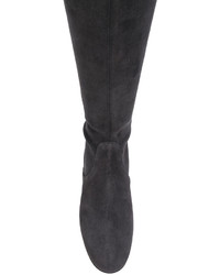 dunkelgraue Overknee Stiefel von Gianvito Rossi