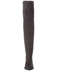 dunkelgraue Overknee Stiefel von Steve Madden Footwear